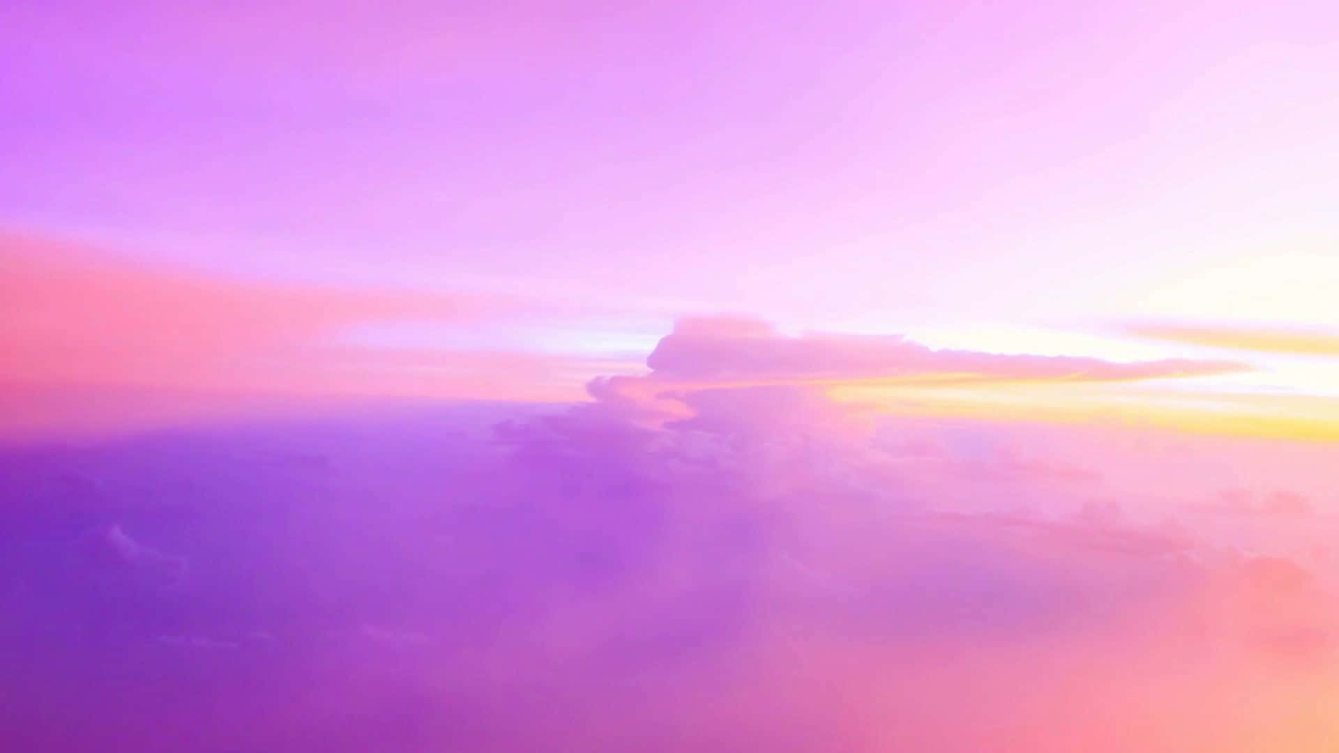 Rainbow Clouds Pastel Pink Aesthetic Computer