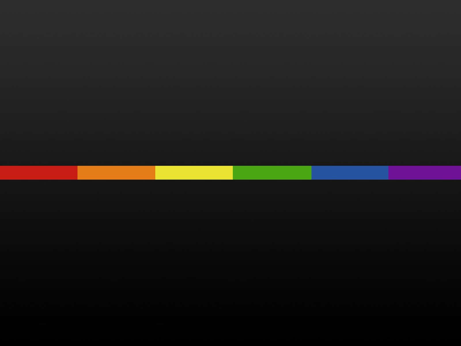 Rainbow - Coloured Line On A Black Background Background