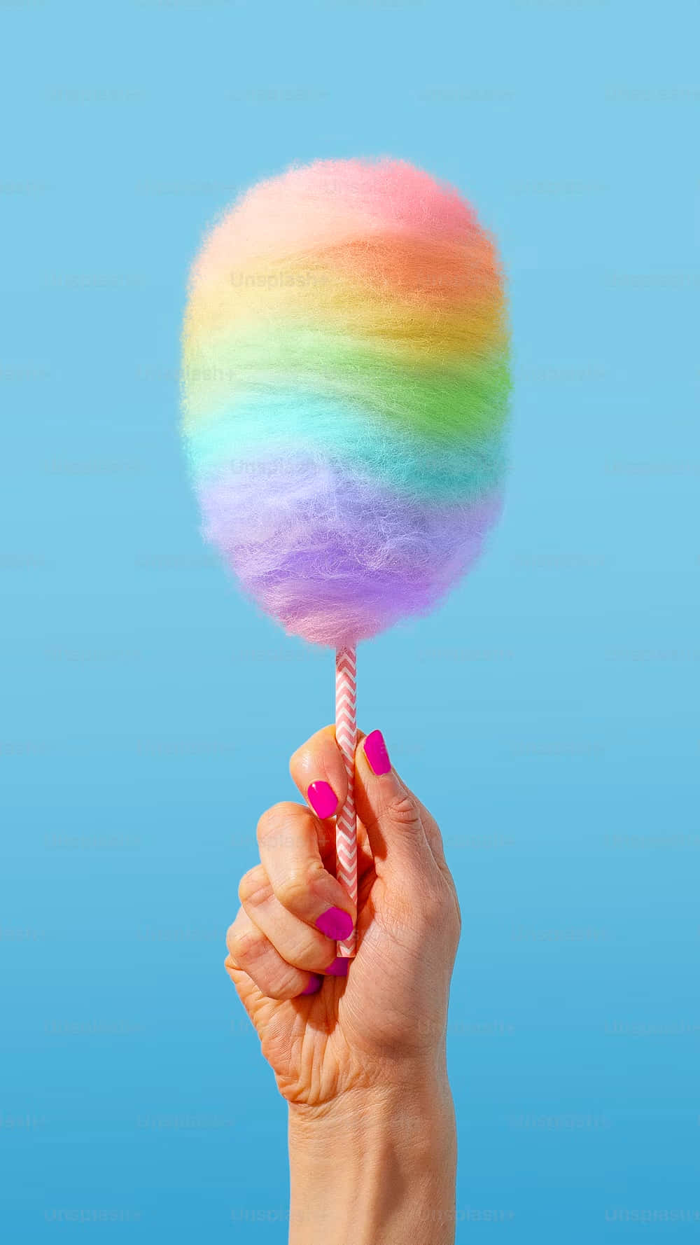 Rainbow Cotton Candy Pride Celebration Background