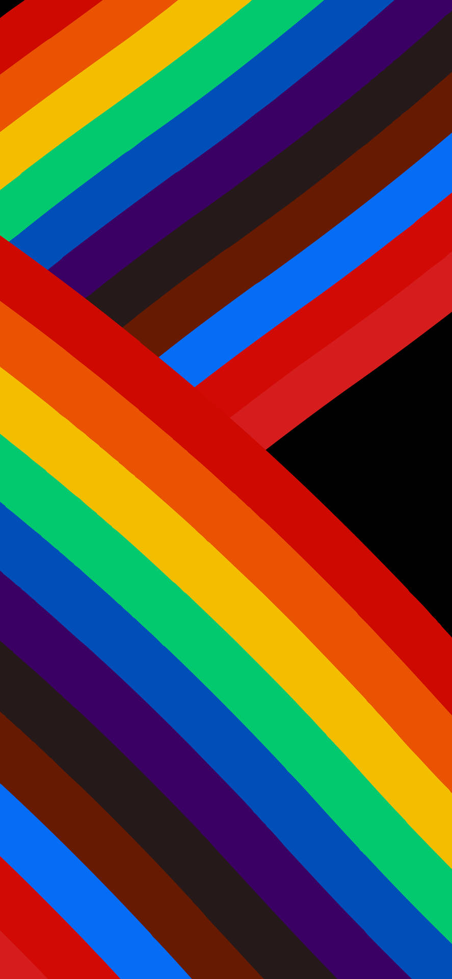 Rainbow Dark Hues Ios 16 Background