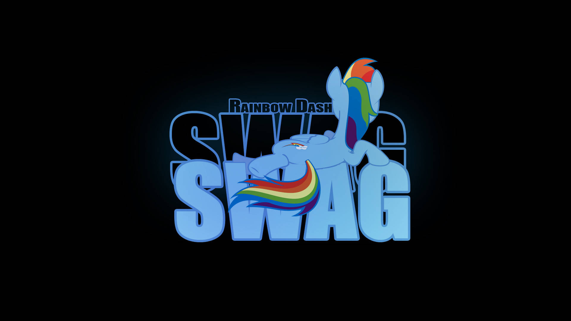 Rainbow Dash Swag Background