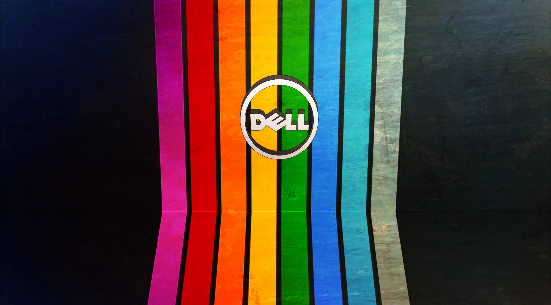 Rainbow Dell 4k Logo