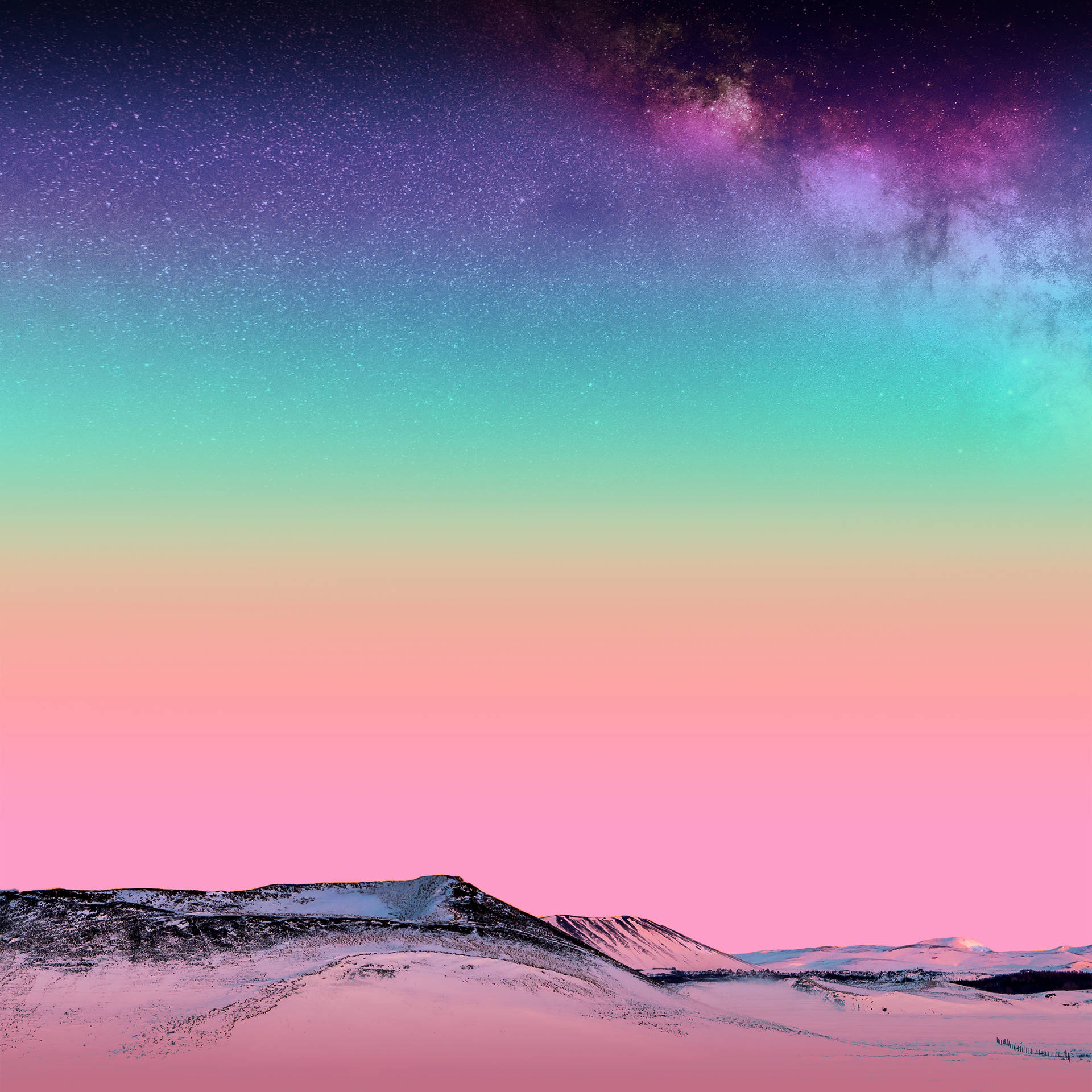 Rainbow Desert Galaxy Samsung Background