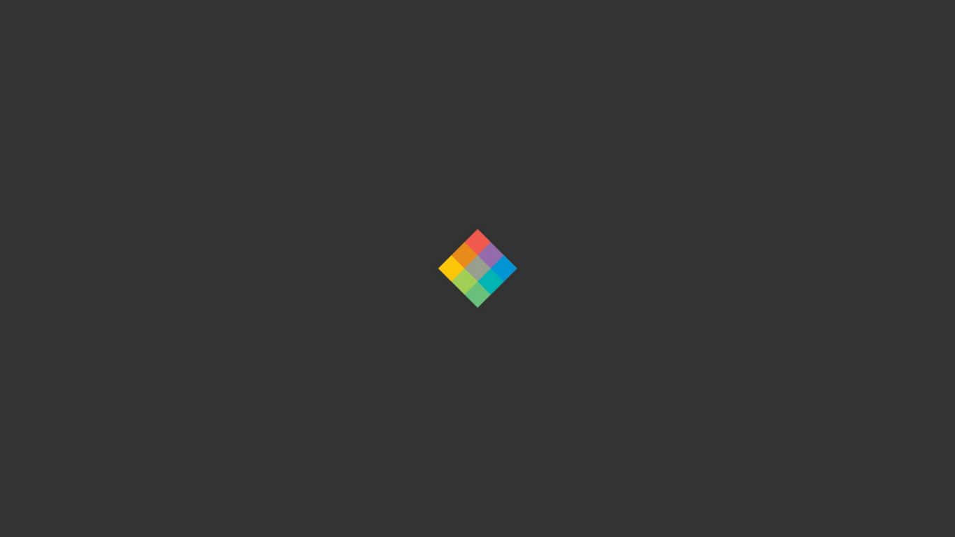 Rainbow Diamond 1366x768 Minimalist Background