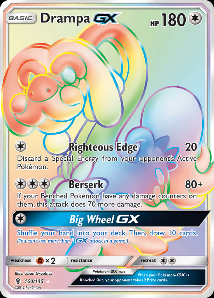 Rainbow Drampa Trading Card Background