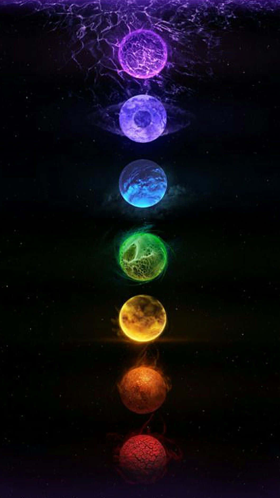 Rainbow Evil Eye Iphone Background