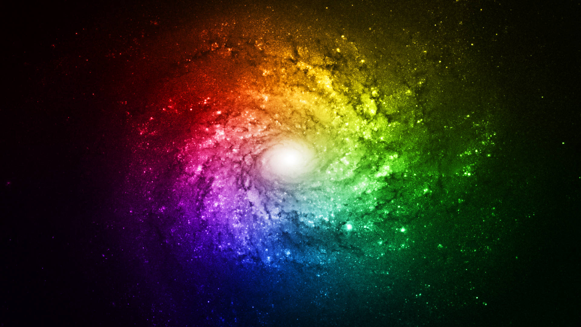 Rainbow Galaxy Whirlpool In Universe