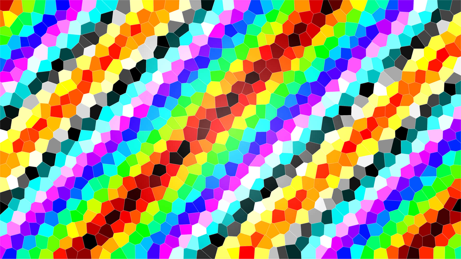 Rainbow Glitch Tile Background