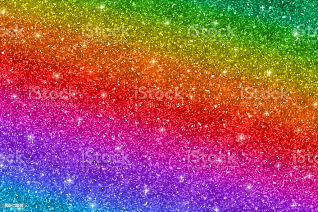 Rainbow Glitter Background Stock Photo Background