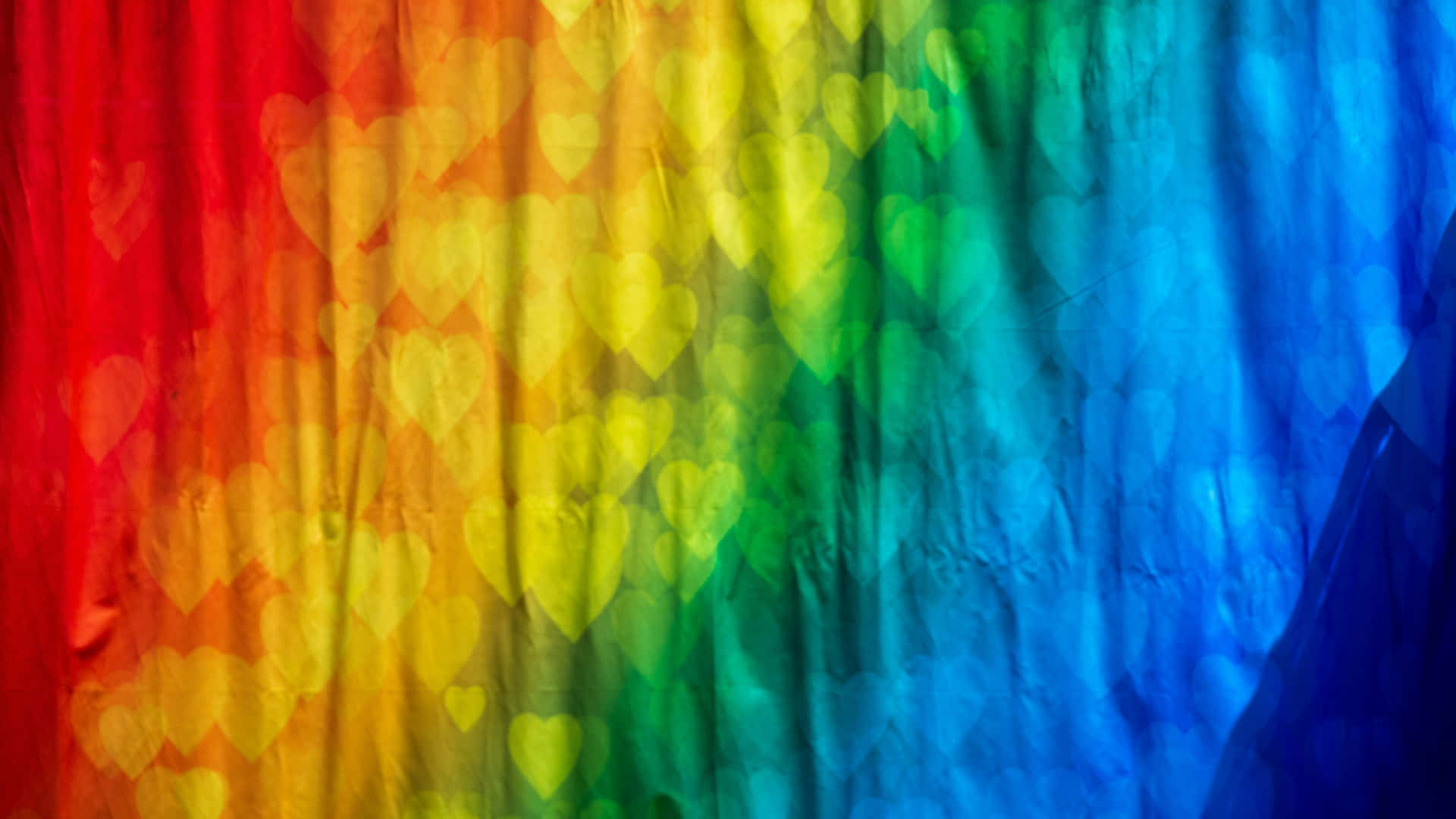 Rainbow Hearts Pride Background