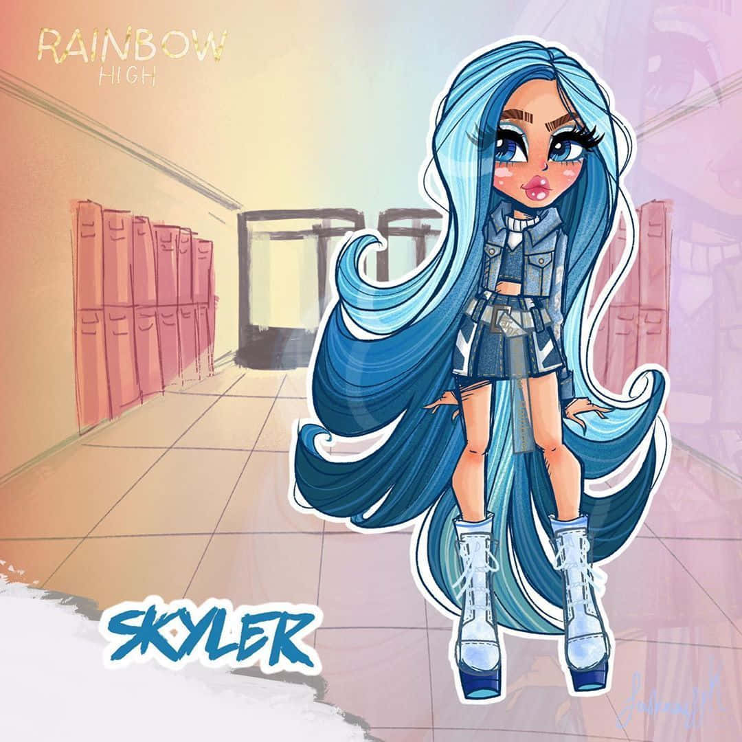 Rainbow High Fan Art Skyler Background