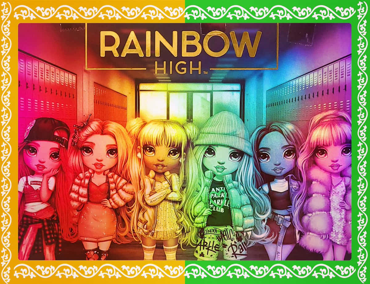 Rainbow High School Photo Background