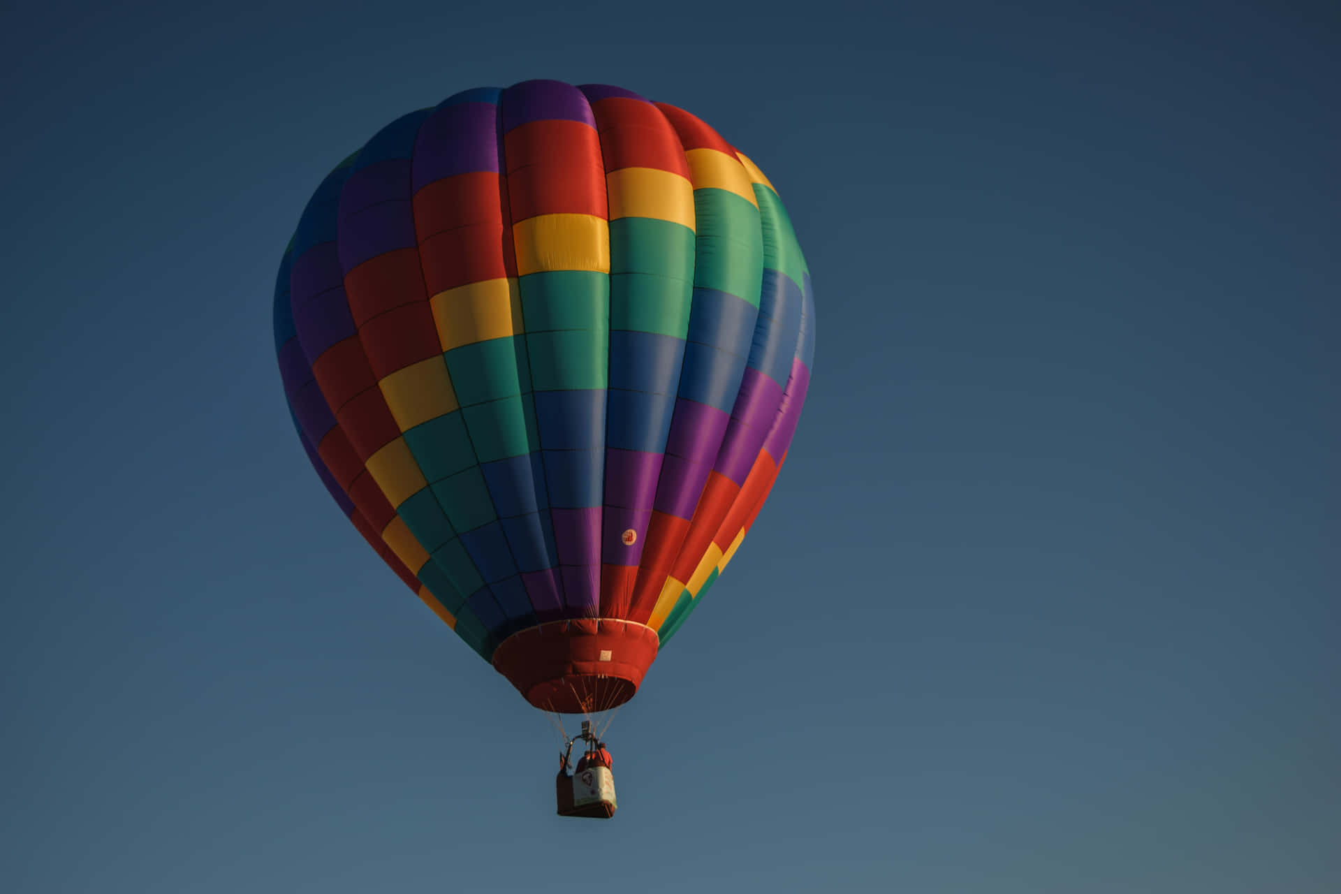 Rainbow Hot Air Balloon Pride Sky Background