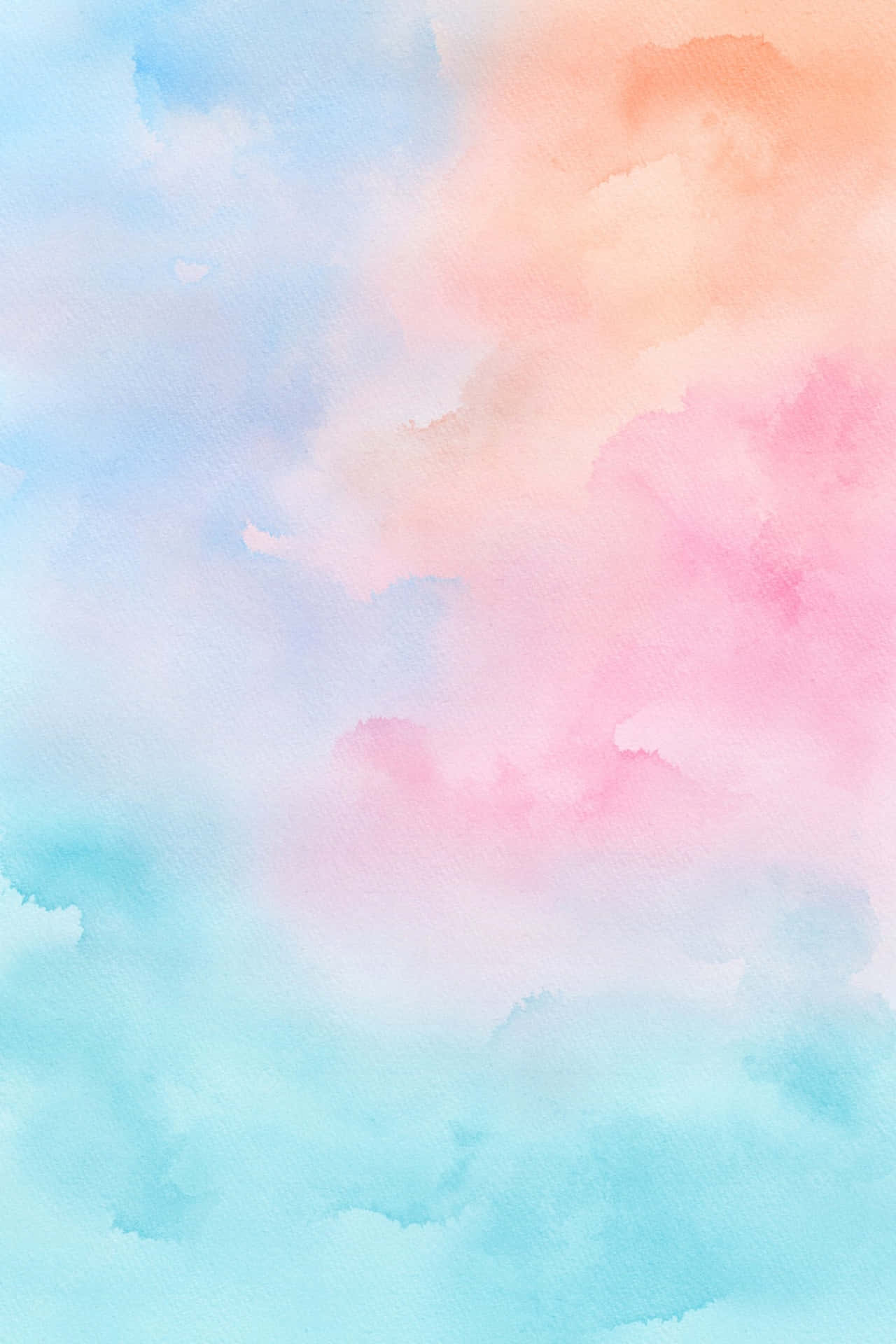 Rainbow Hues Of Pastel Ombre Background