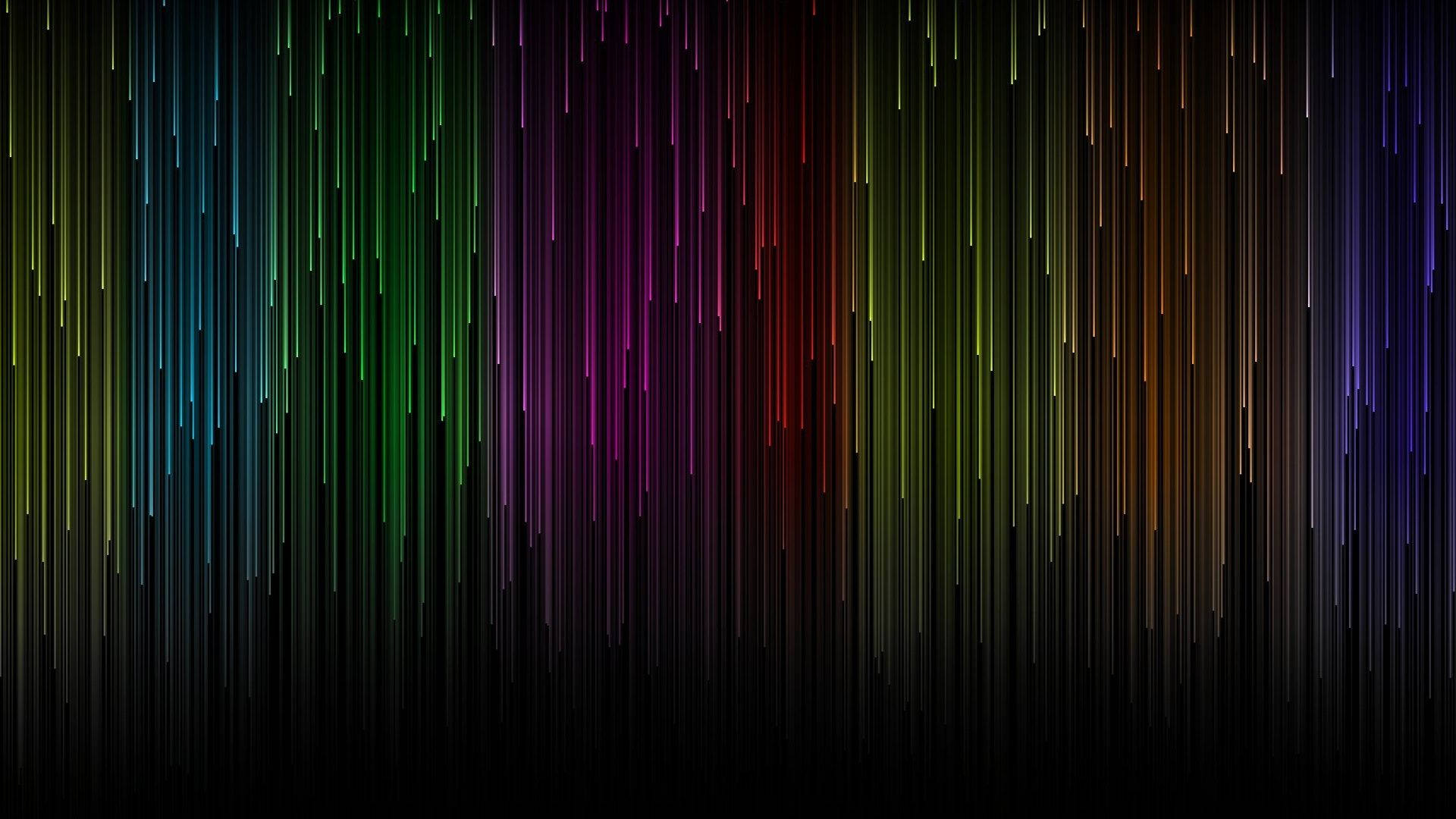 Rainbow Lines Hd Computer Background