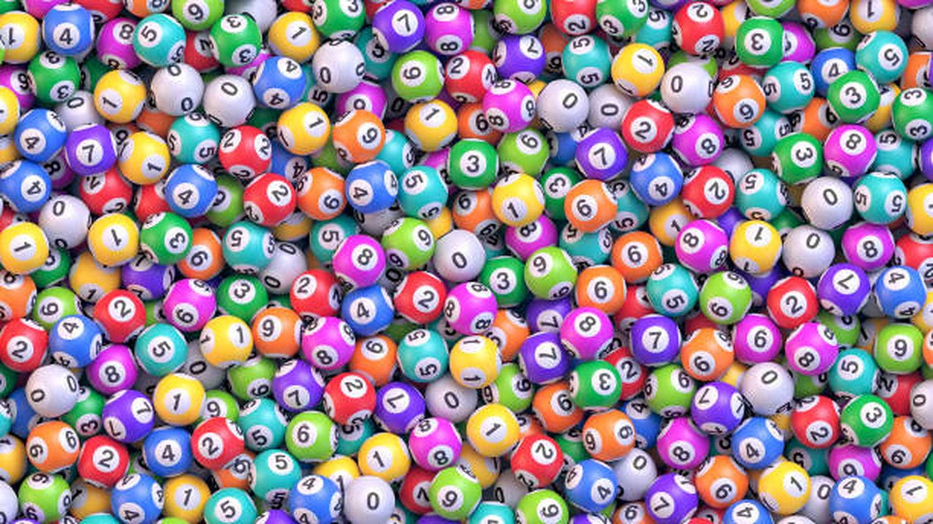 Rainbow Lottery Balls