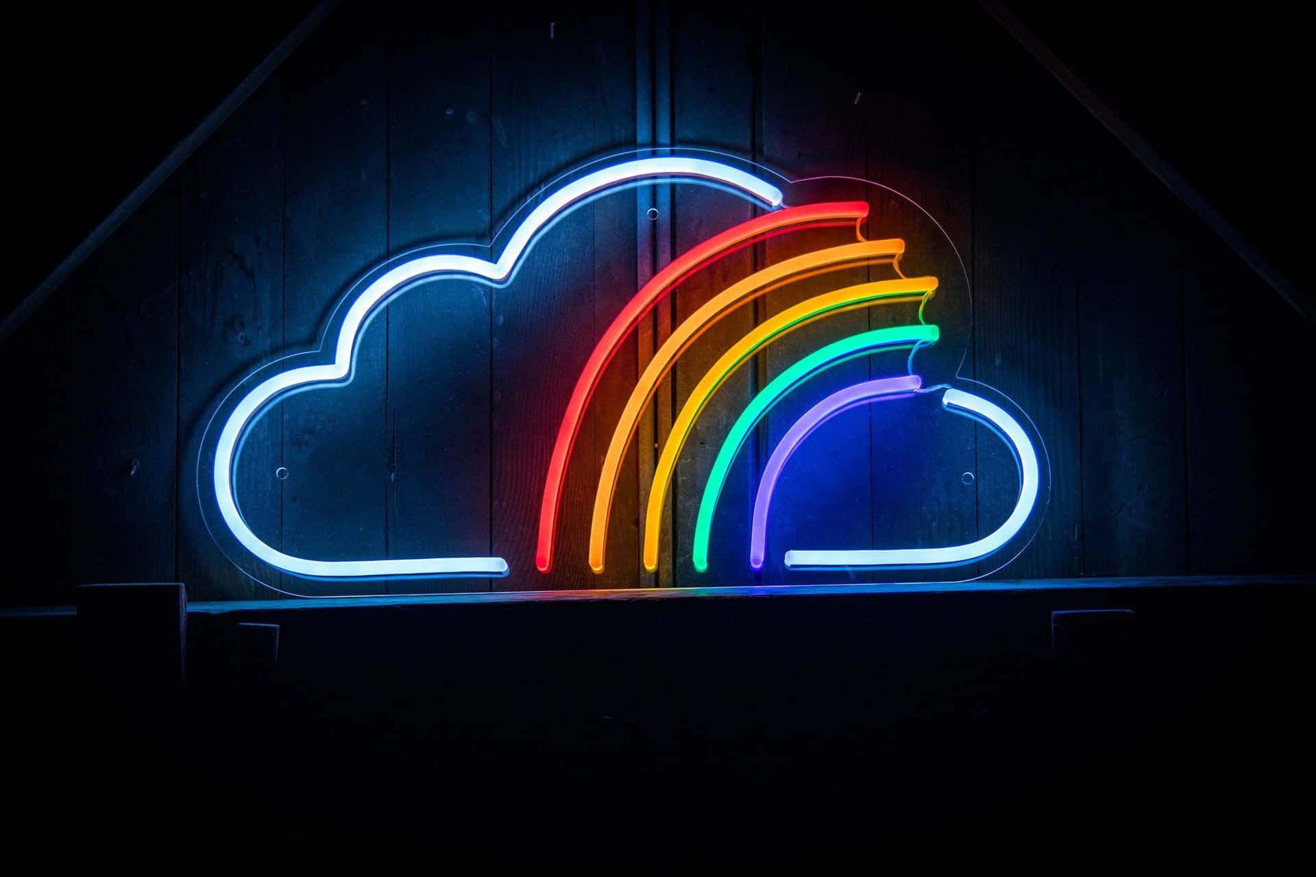 Rainbow Neon Aesthetic 1999 X 1333 Background