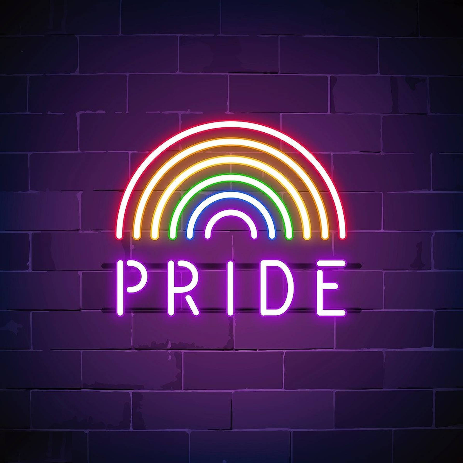 Rainbow Pride Led Light Background