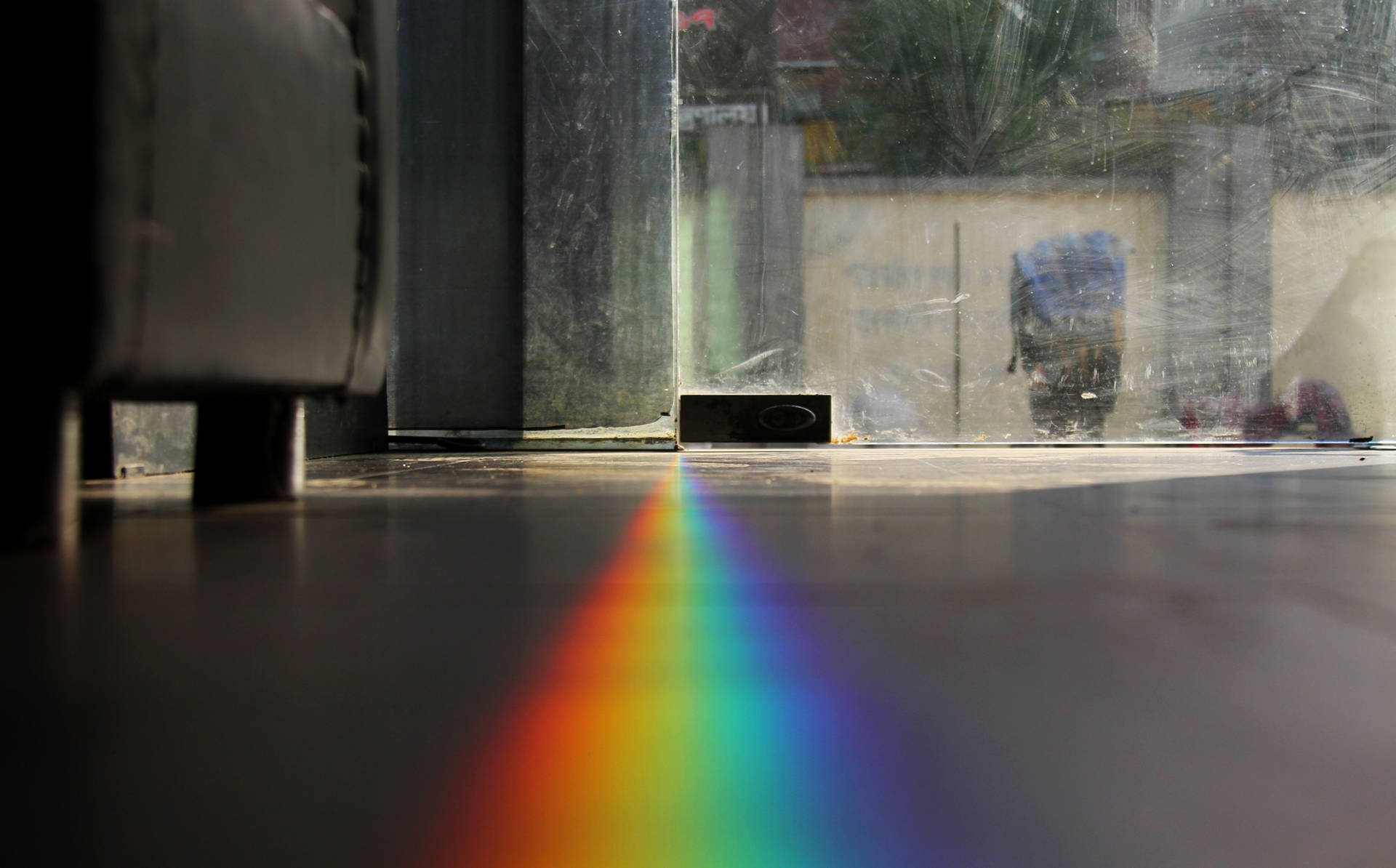 Rainbow Prism Aesthetic Floor Background