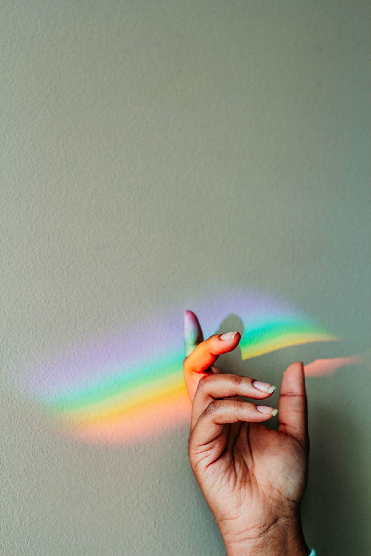 Rainbow Prism Hands Photography