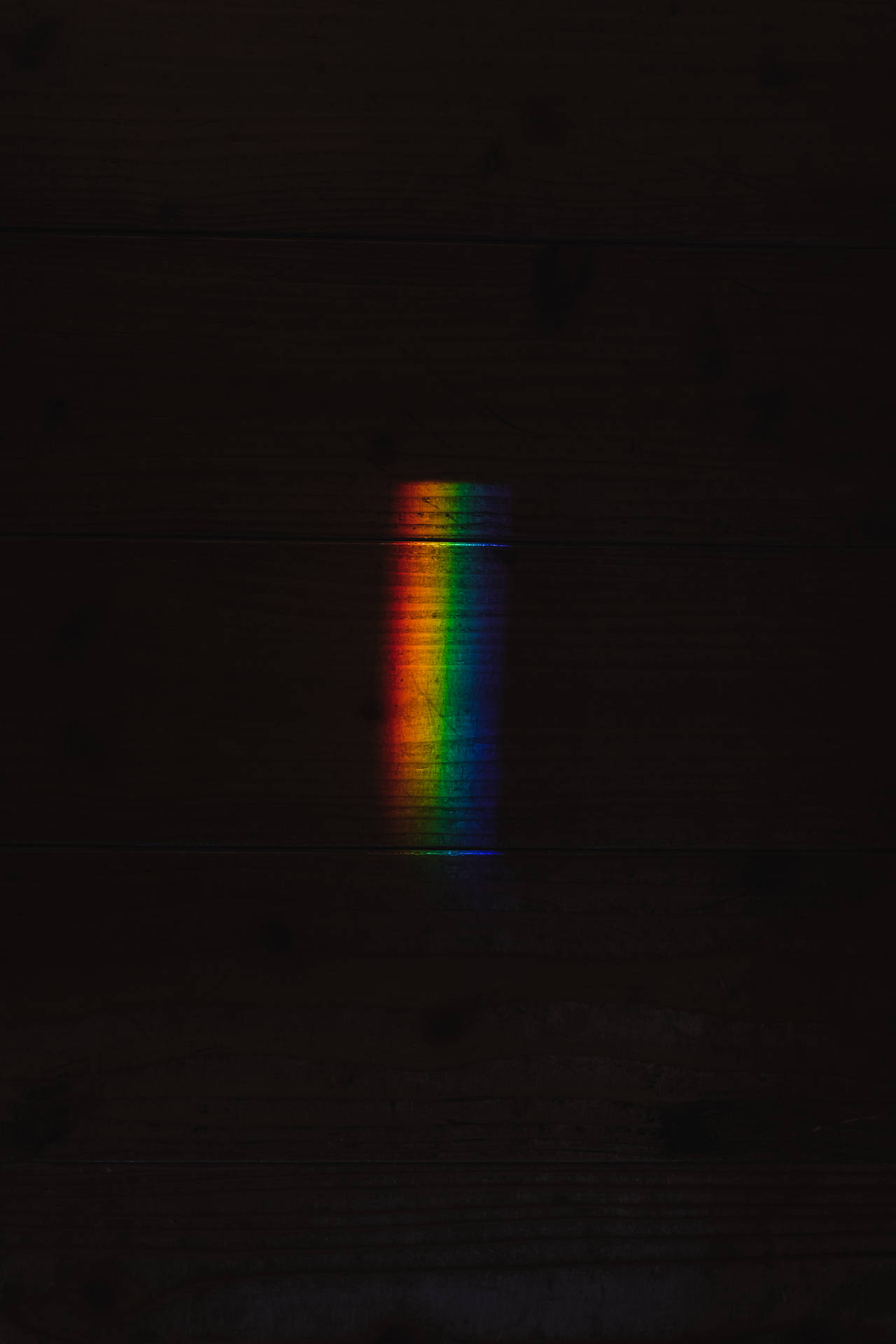 Rainbow Prism In Dark Background