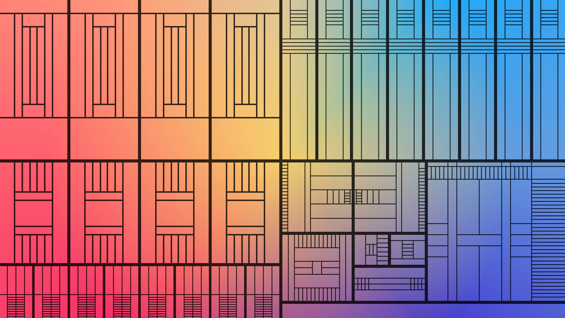 Rainbow Processor Art Background