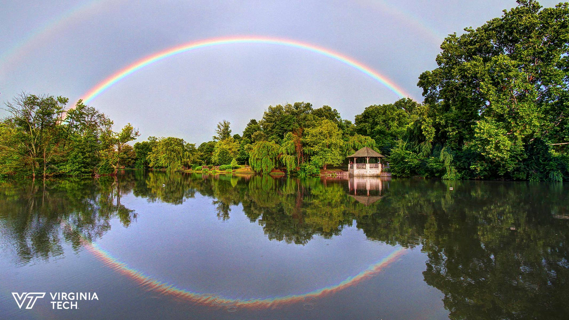 Rainbow Reflection Virginia Tech