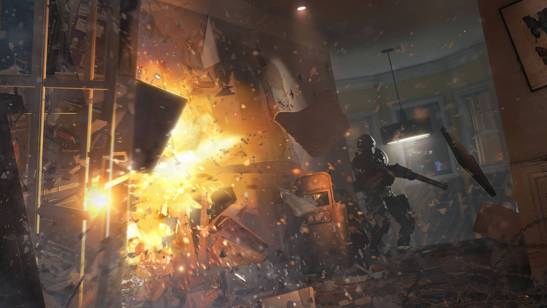 Rainbow Six Explosive Breakthrough Background