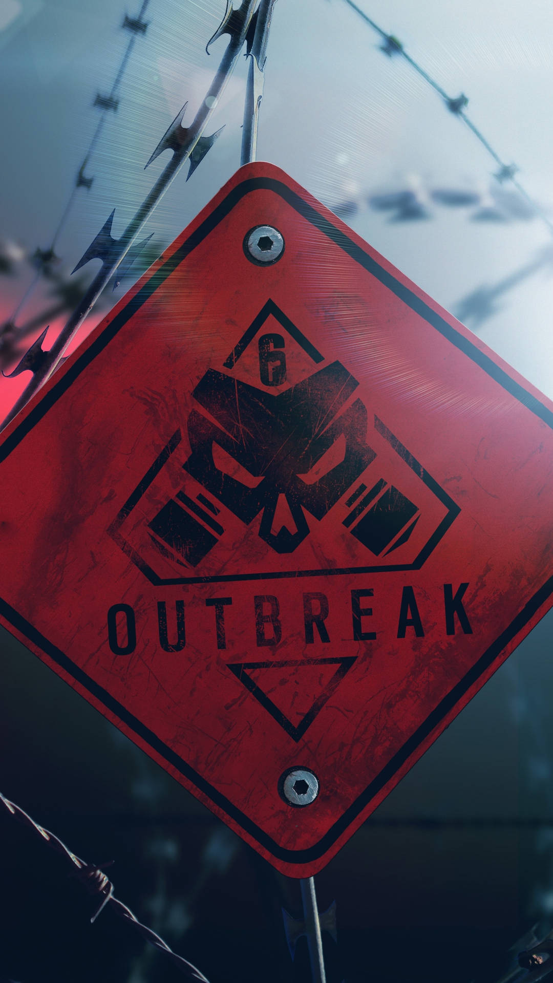Rainbow Six Siege Outbreak Logo Iphone Background