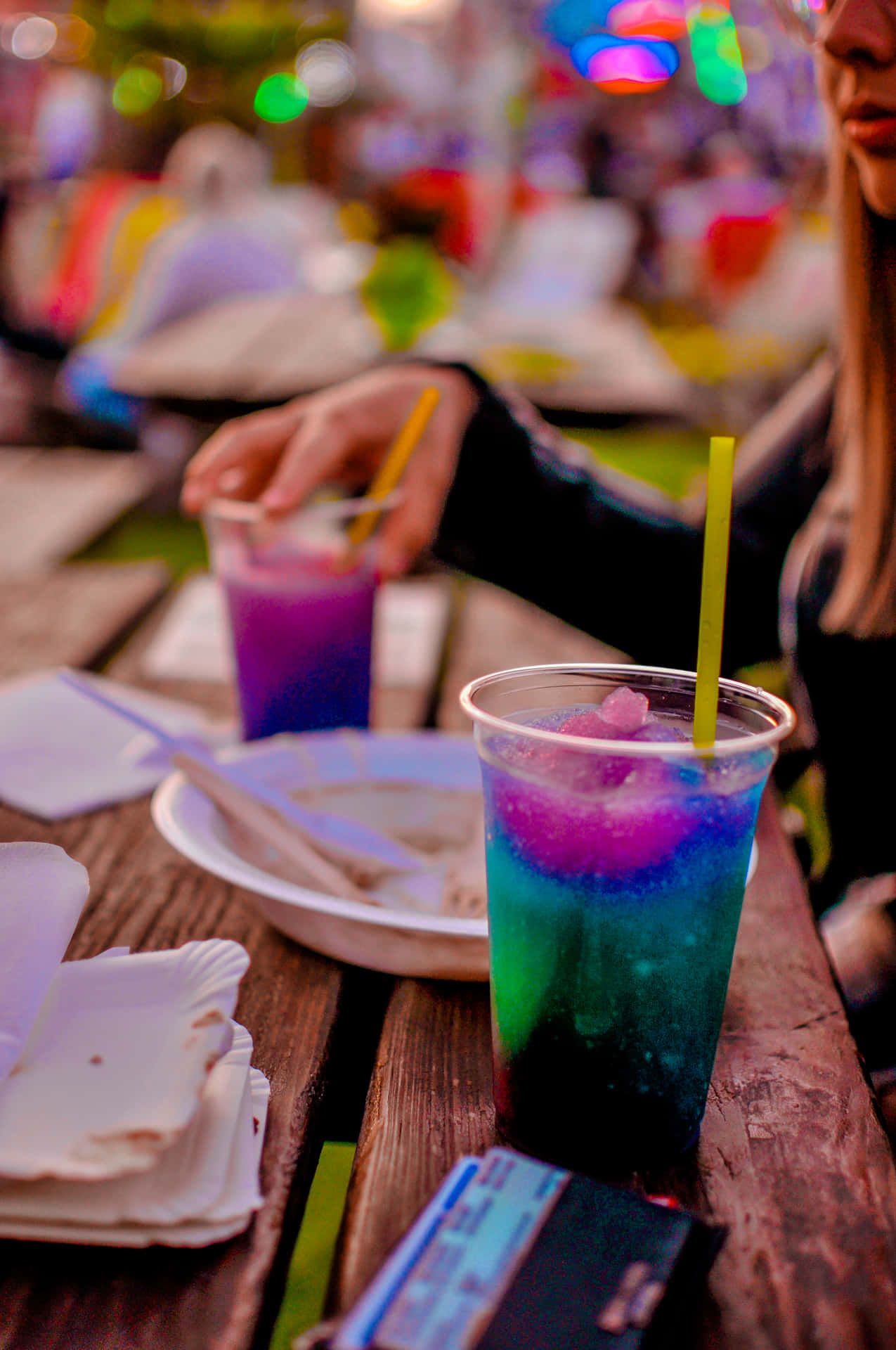 Rainbow Slushy Party Background
