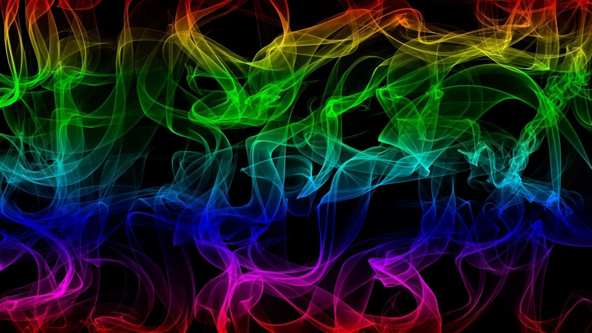 Rainbow Smoke Pride Desktop Background