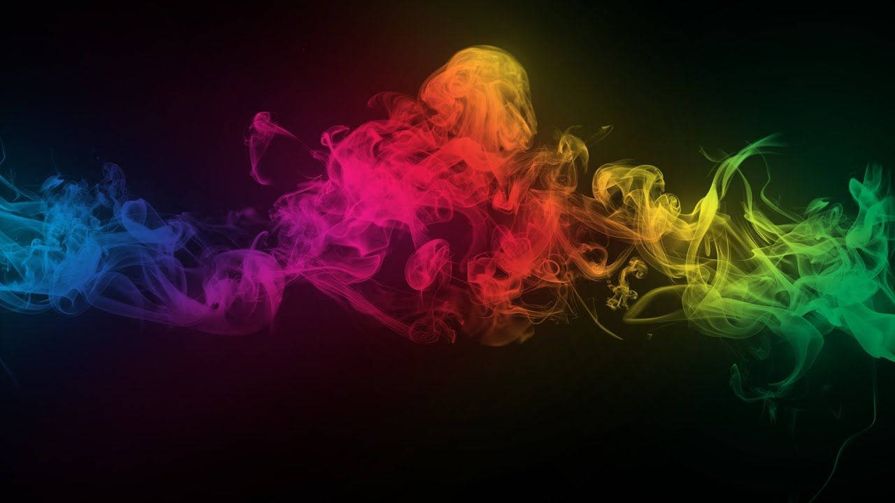 Rainbow Smoke Youtube Banner Background