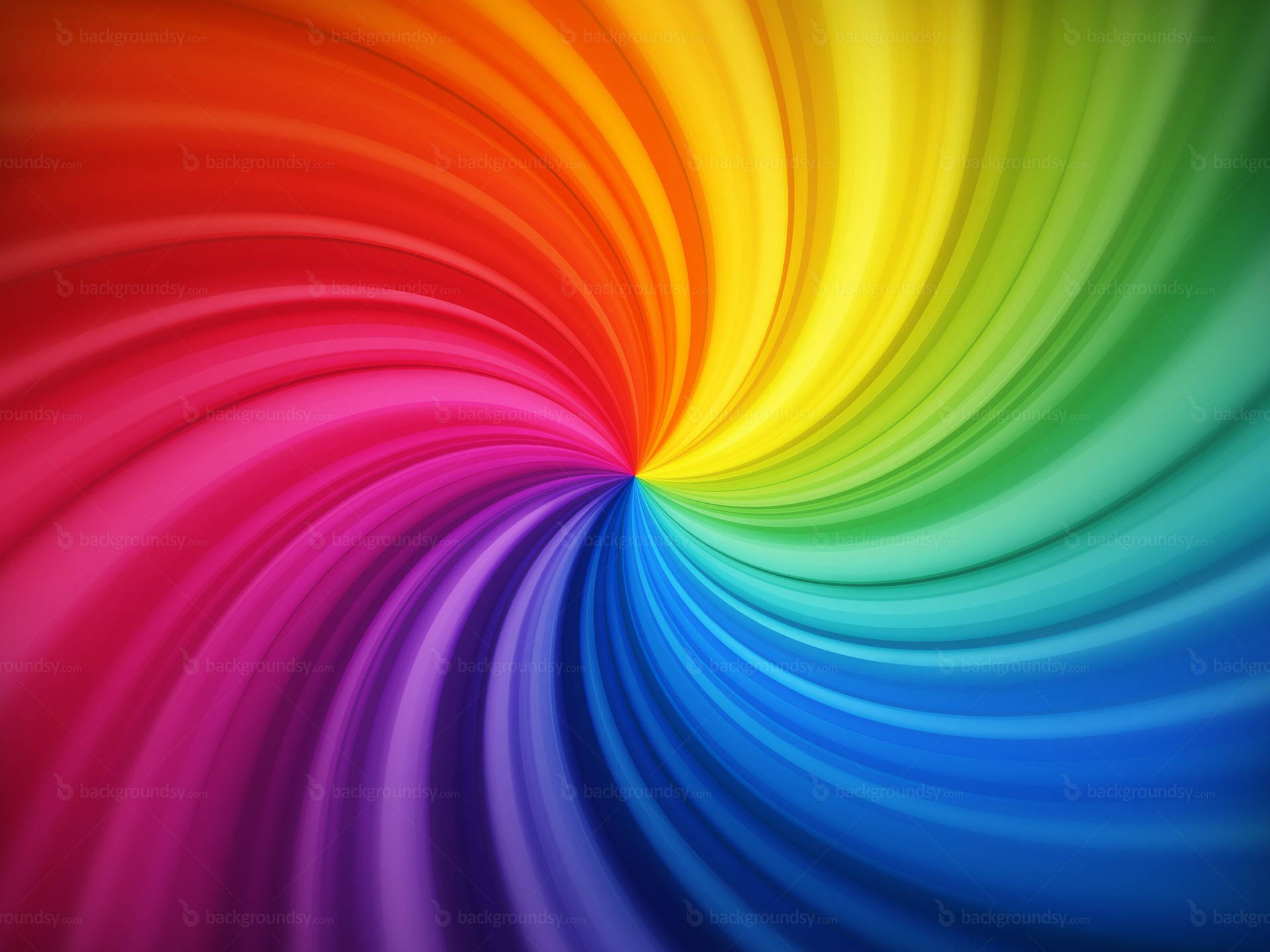 Rainbow Spiral Background