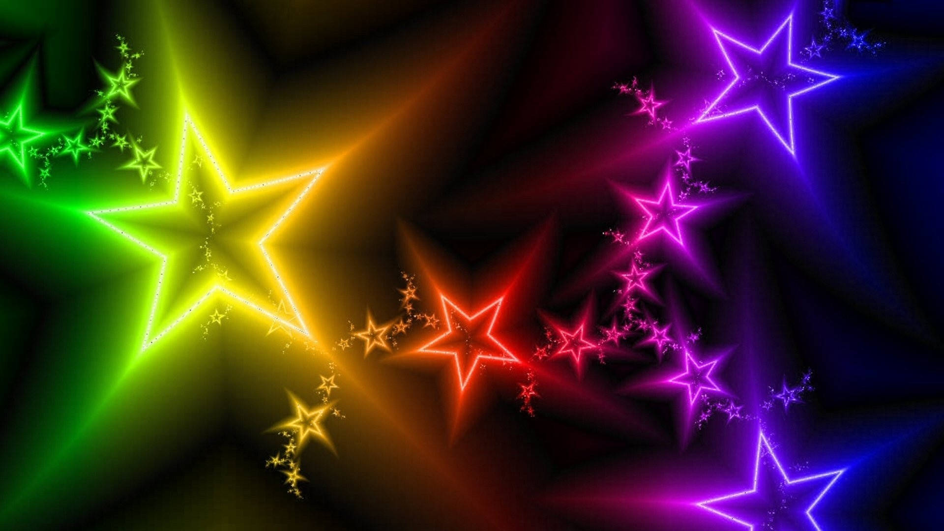 Rainbow Stars Unique Background