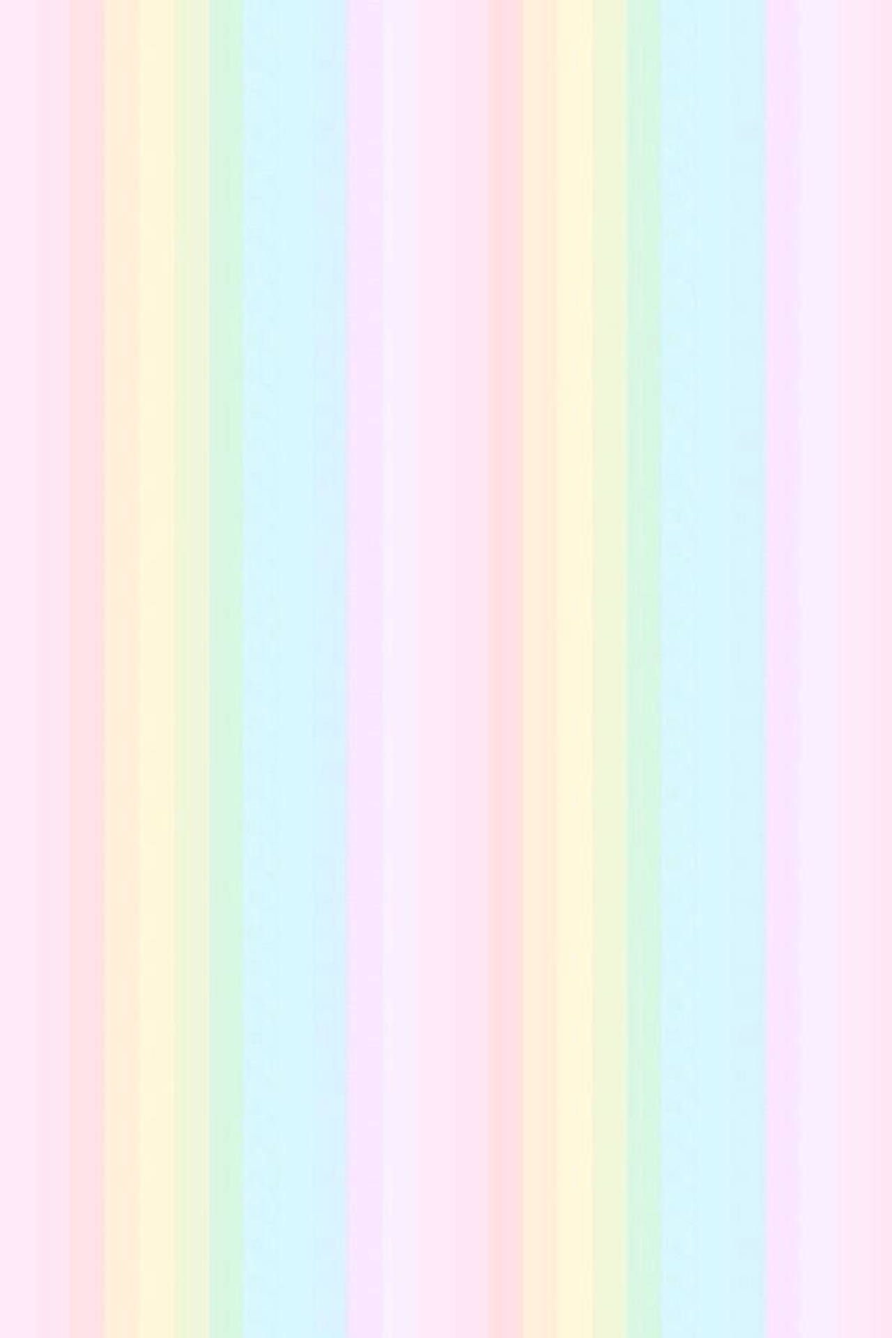 Rainbow Stripes In Pastel Color Palette Background