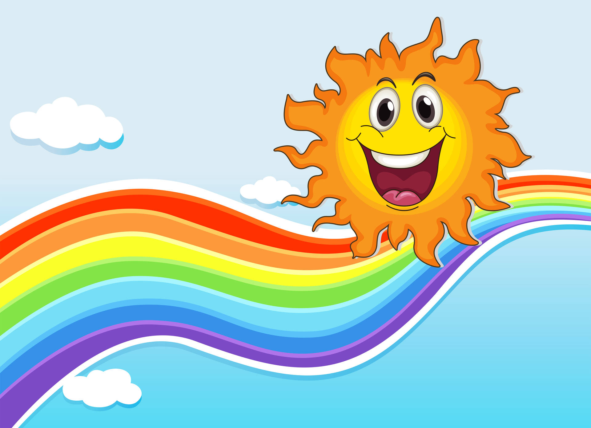 Rainbow Sun Smile