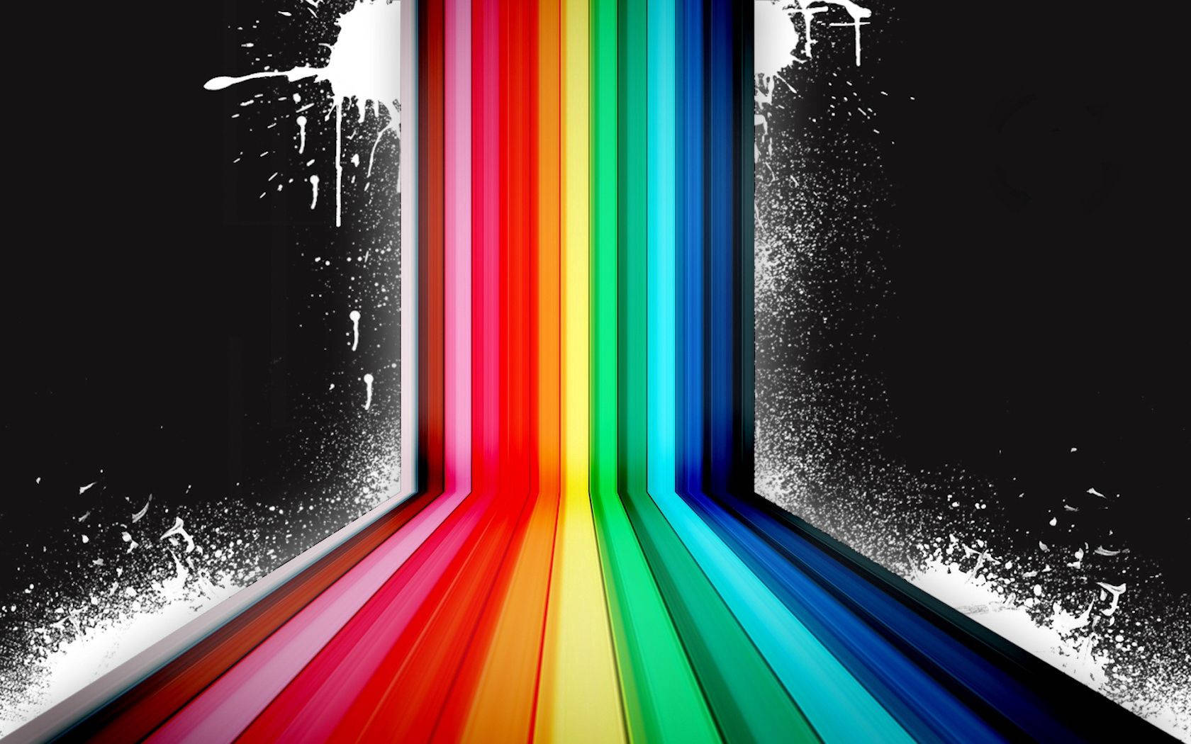 Rainbow Vented Lines Background