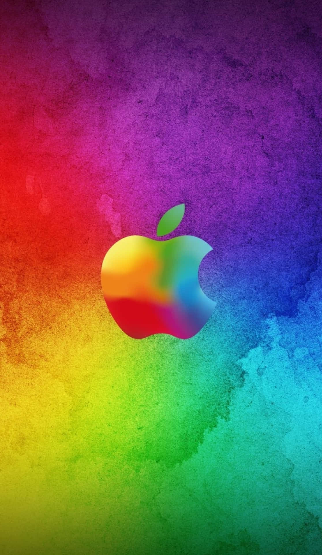 Rainbow Watercolor Amazing Apple Hd Iphone