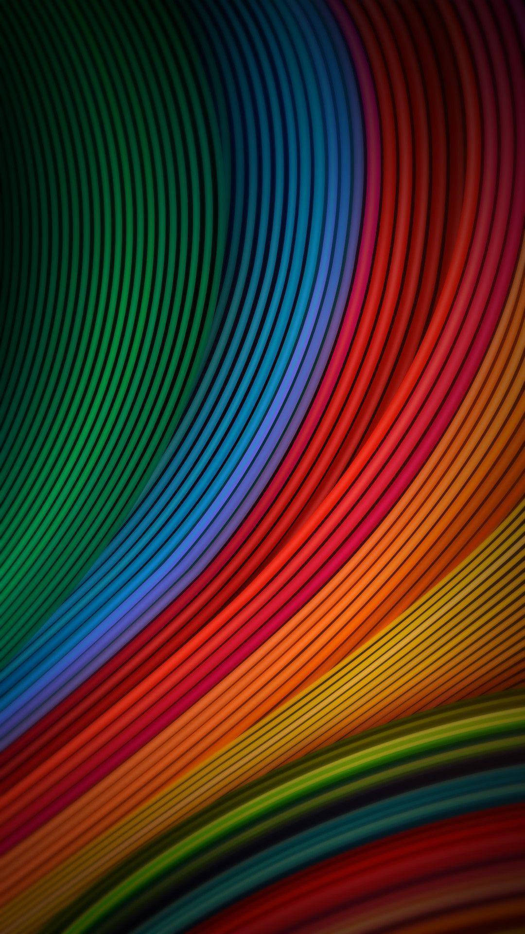 Rainbow Wires And Cords Miui Background