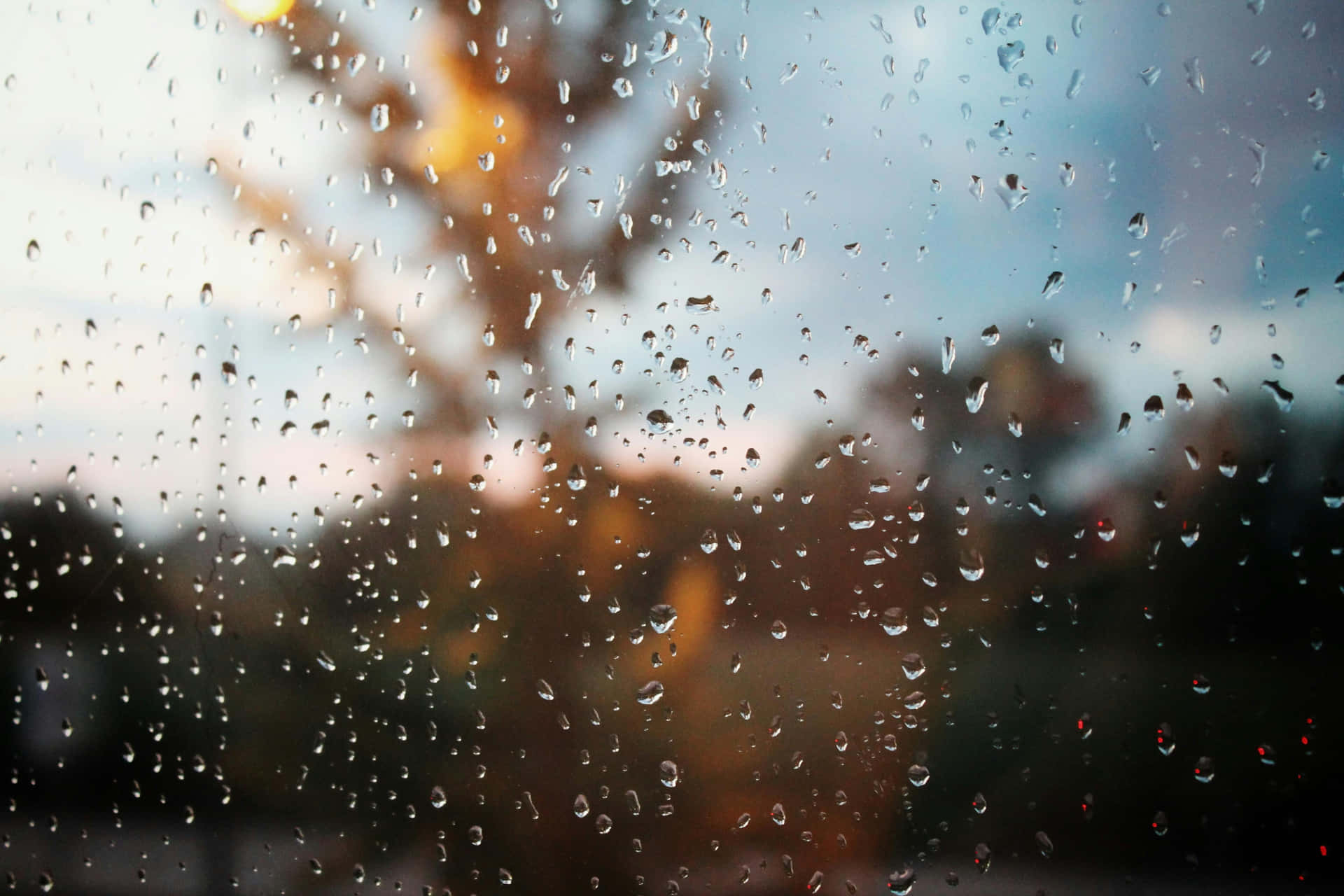 Raindropson Window Glass Background