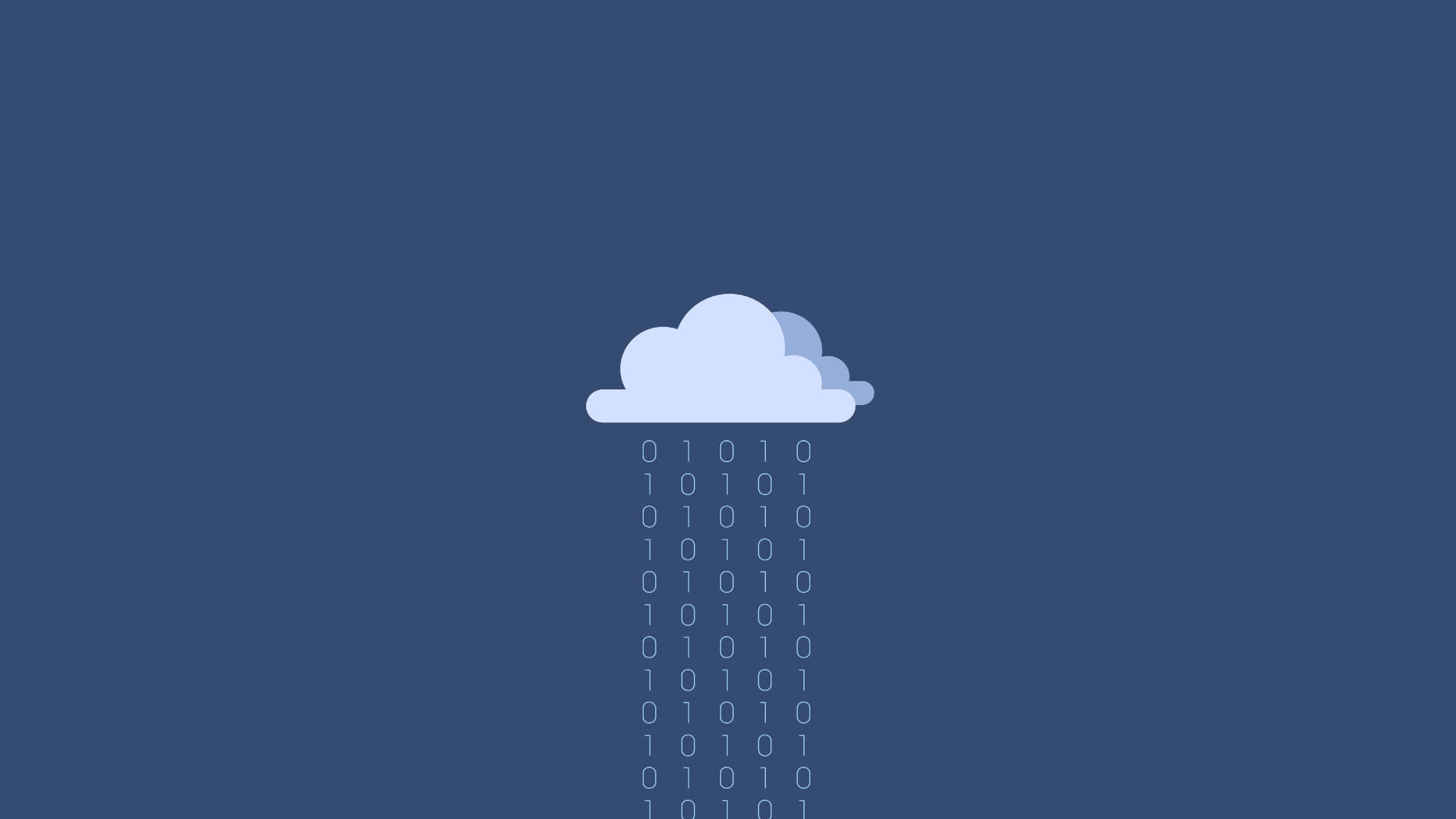 Raining Binary Programming Code Background