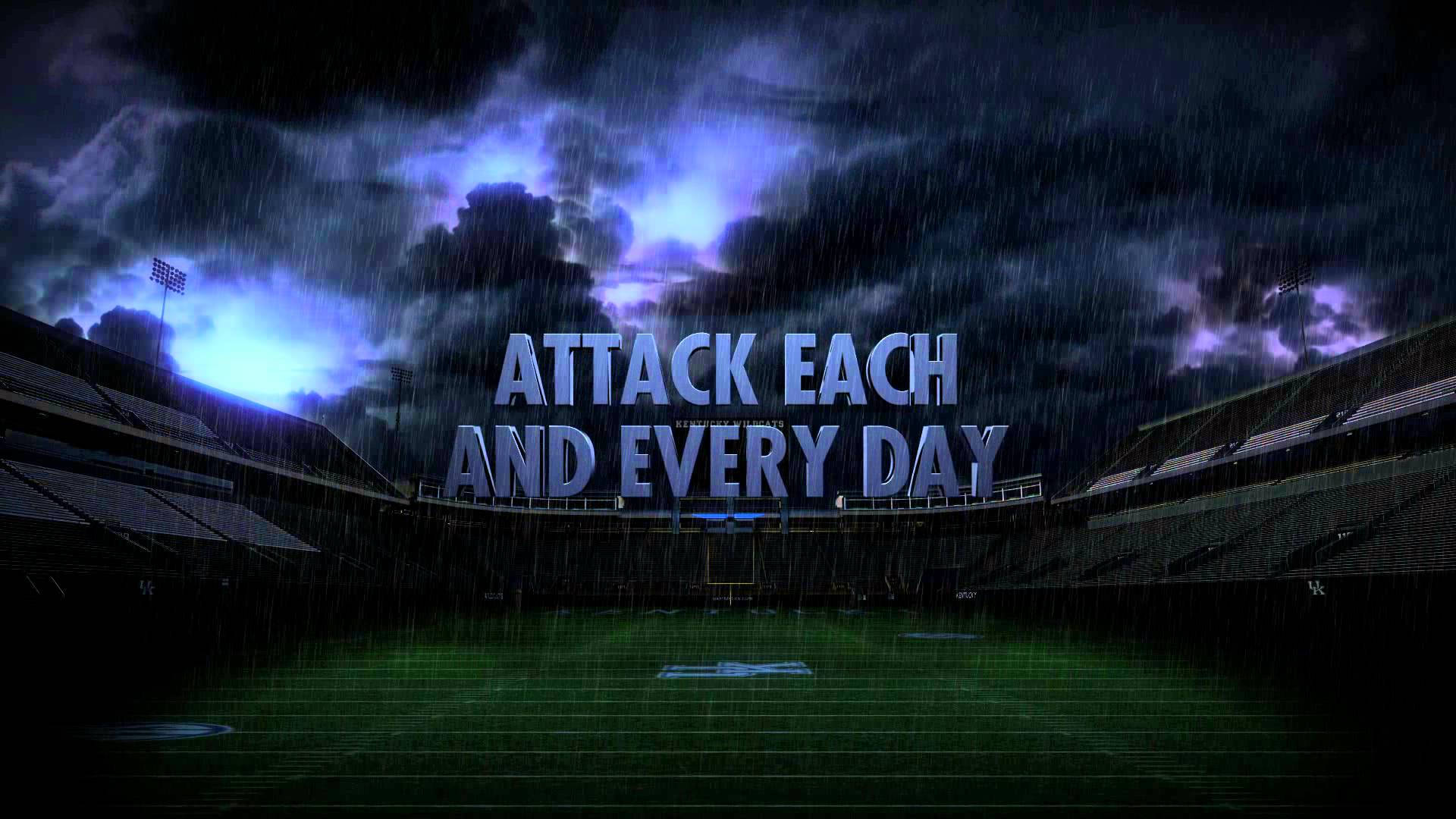 Rainy Day At Kentucky Stadium Background