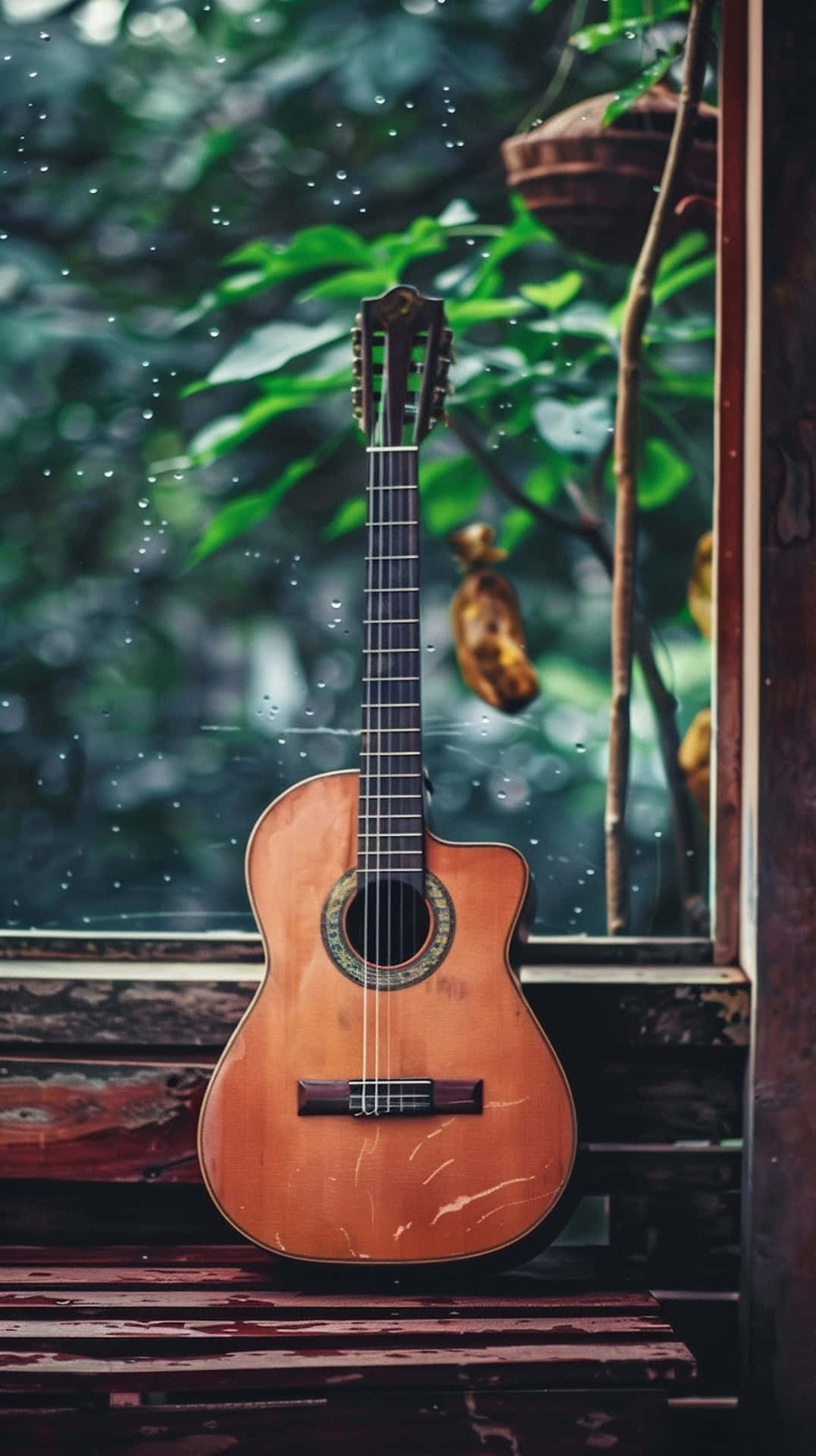 Rainy Day Guitar Melancholy Background