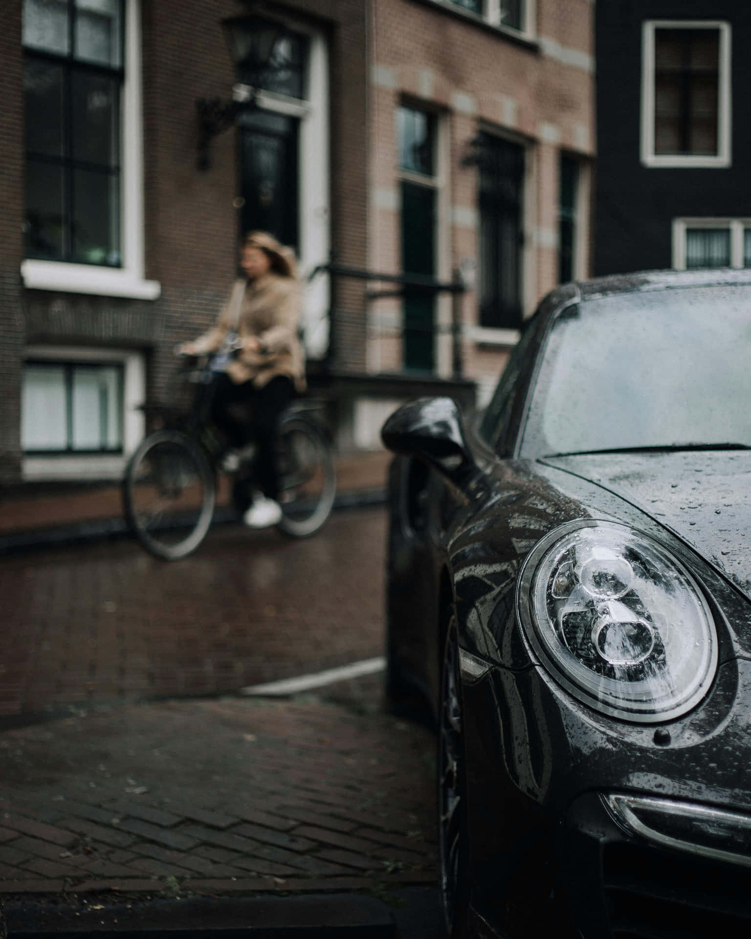 Rainy Day Porschein Urban Setting.jpg Background
