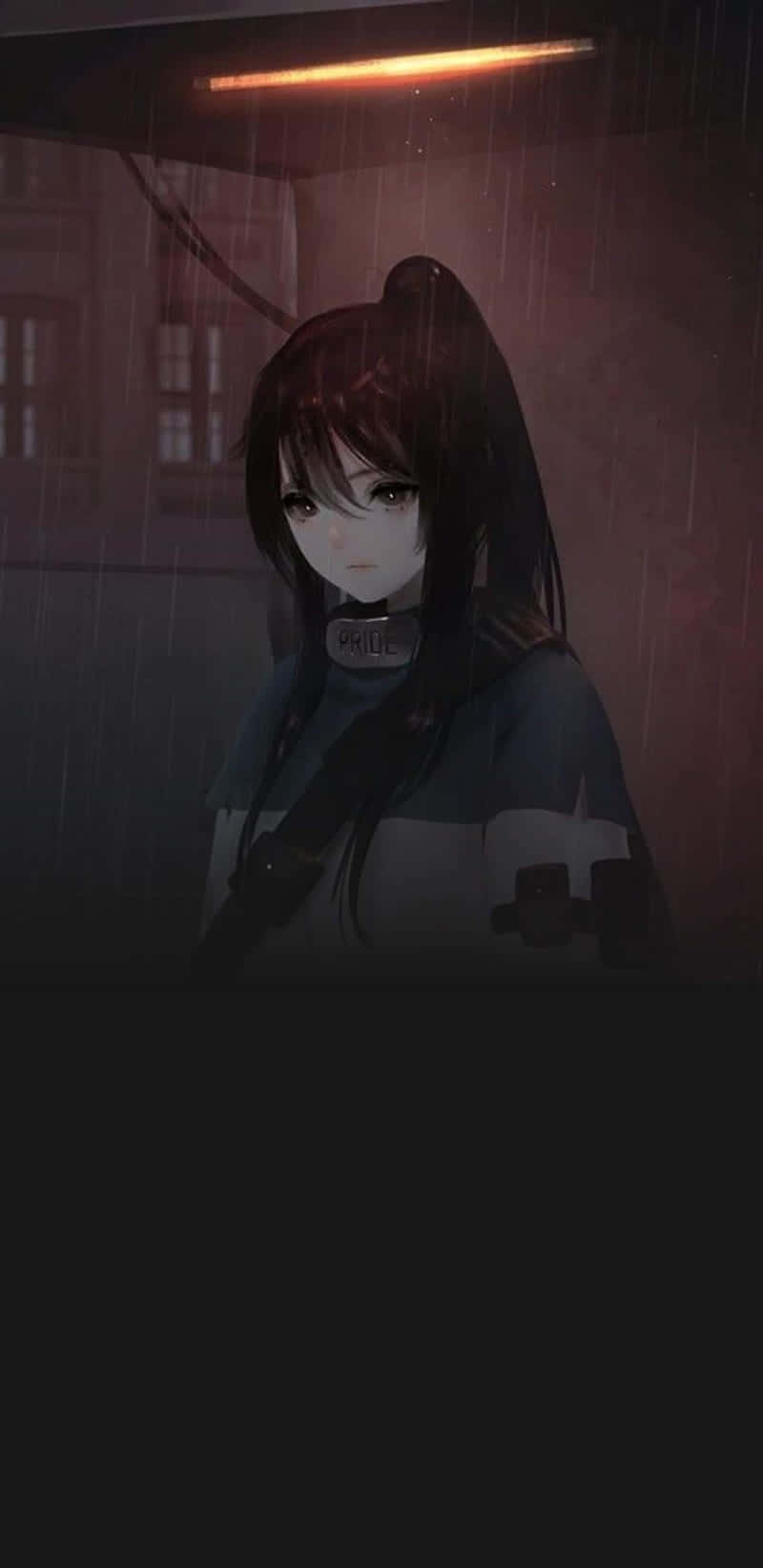 Rainy_ Night_ Solitude_ Anime_ Girl.jpg Background