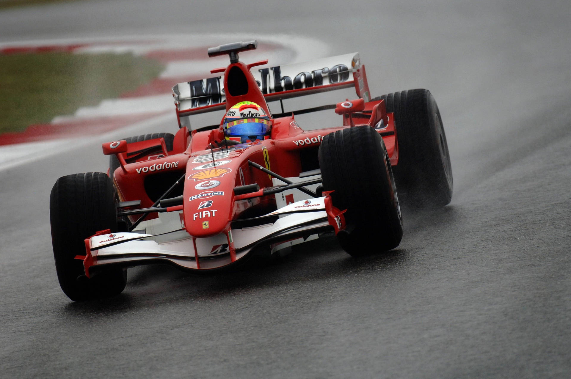 Rainy Race Michael Schumacher Background