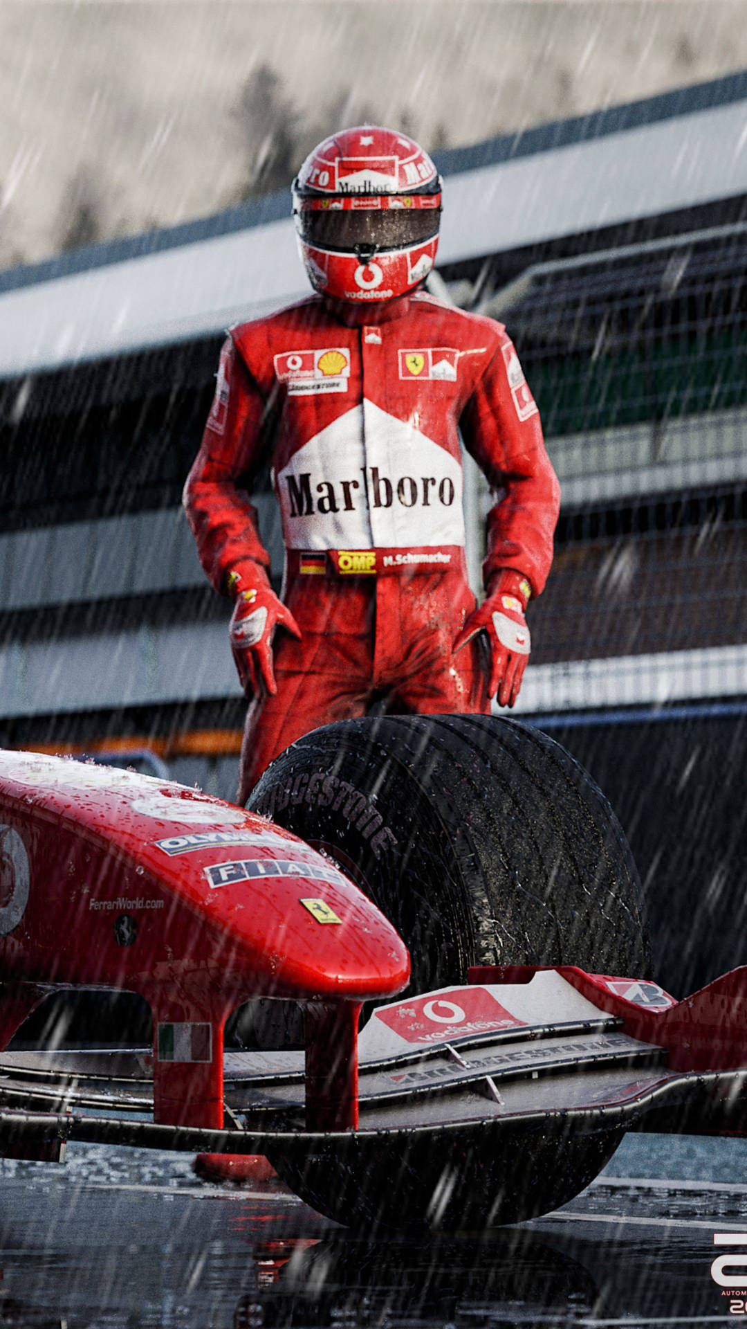 Rainy Shot Michael Schumacher Phone