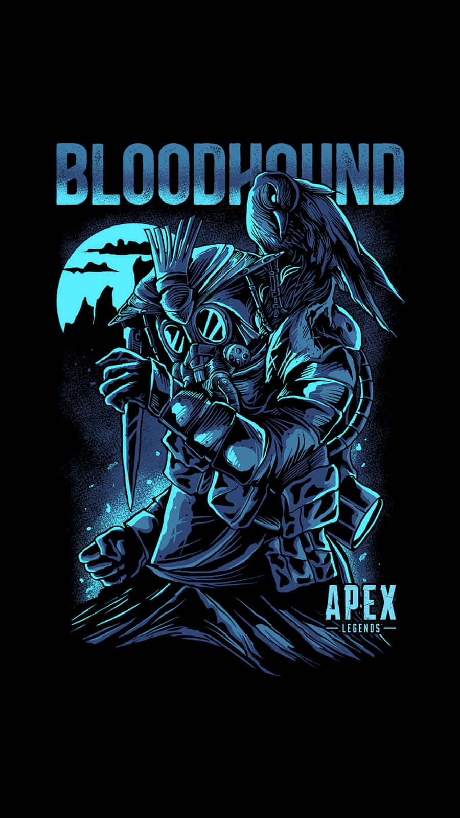 Raise Your Game With Bloodhound In Apex Legends Background