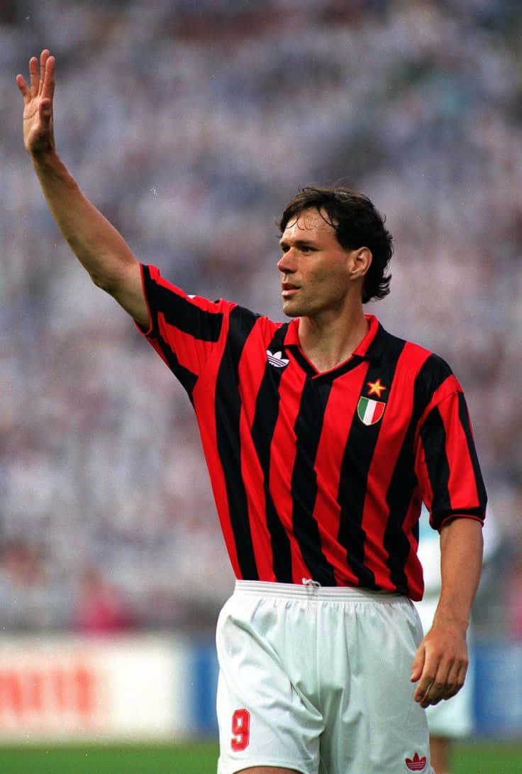 Raising Right Arm Marco Van Basten Background