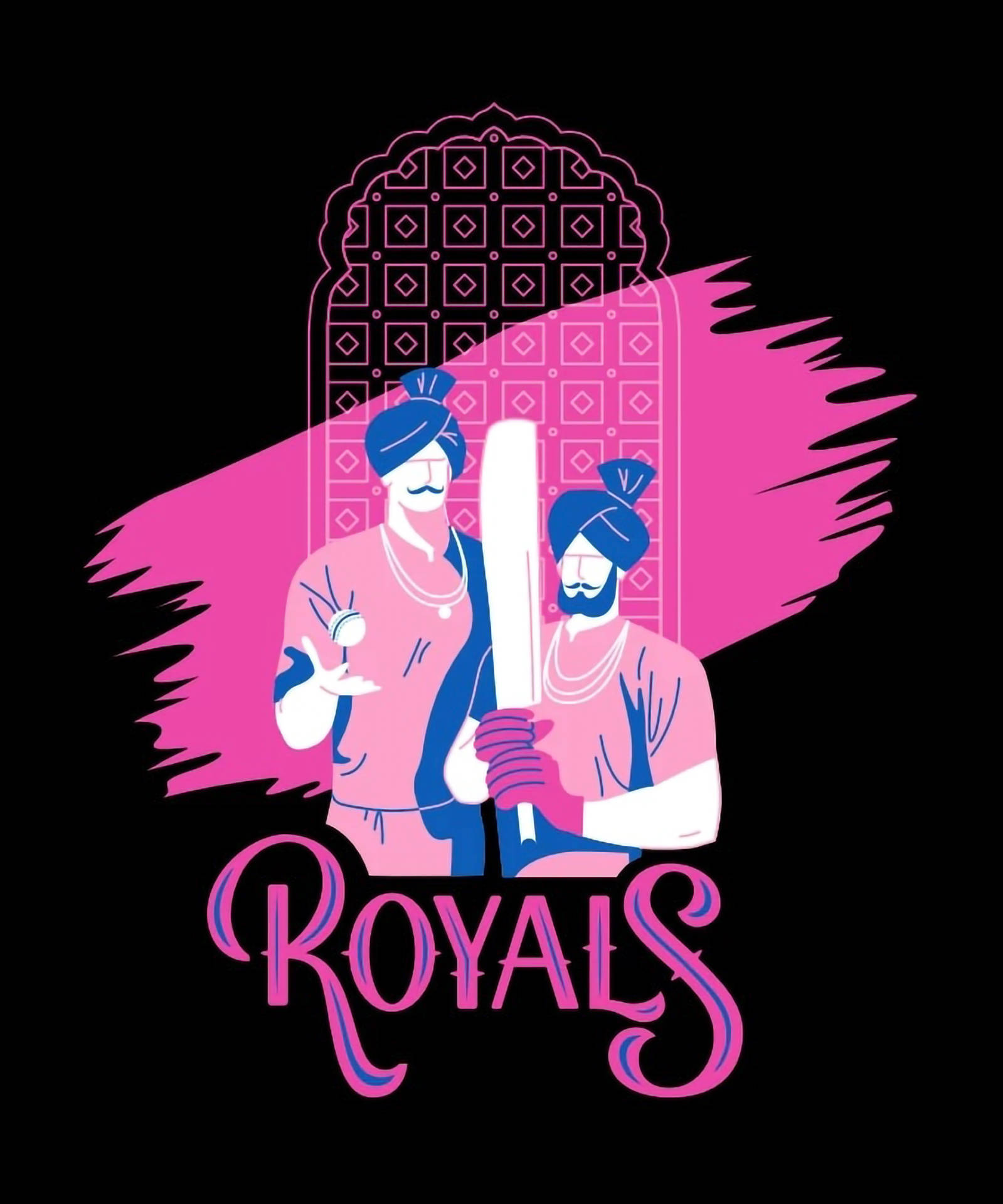 Rajasthan Royals Vector Art Background